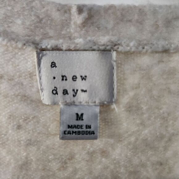 A New Day Womens Long Colorblock Open Front Cardigan Pockets Size Medium - Picture 5 of 6